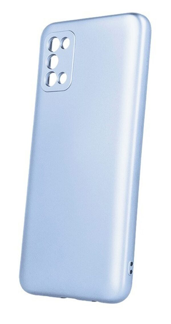 Forcell Samsung Galaxy A03s Metallic Θήκη Σιλικόνης - Light Blue