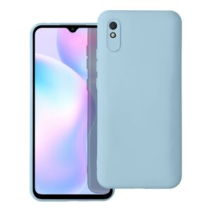 Xiaomi Redmi 9A / 9AT Θήκη Σιλικόνης Απαλό Μπλε Soft Touch Silicone Rubber Soft Case Light Blue