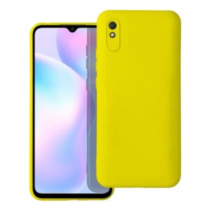 Xiaomi Redmi 9A / 9AT Θήκη Σιλικόνης Κίτρινη Soft Touch Silicone Rubber Soft Case Yellow