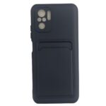 Forcell Xiaomi Redmi Note 10 4G / Note 10S / Poco M5s Card Holder Θήκη Σιλικόνης - Blue