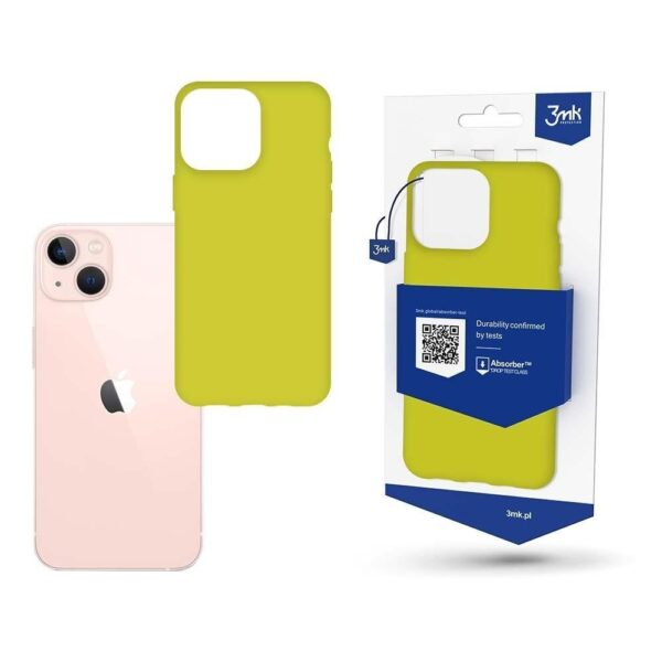 iPhone 14 Θήκη Σιλικόνης Κίτρινη 3MK Matt Case Lime iPhone 14 Θήκη Σιλικόνης Κίτρινη 3MK Matt Case Lime