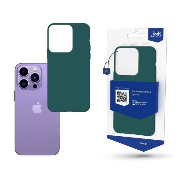 iPhone 14 Pro Max Θήκη Σιλικόνης Πράσινη 3MK Matt Case Lovage