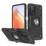 Xiaomi Poco M4 Pro 5G Θήκη Μαύρη Wozinsky Ring Armor Case Kickstand Tough Rugged Cover Black
