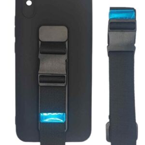 Xiaomi Redmi 9A / 9AT Θήκη Σιλικόνης Σκούρο Μπλε Rope Case Gel TPU Airbag Case Cover with Lanyard Navy Blue