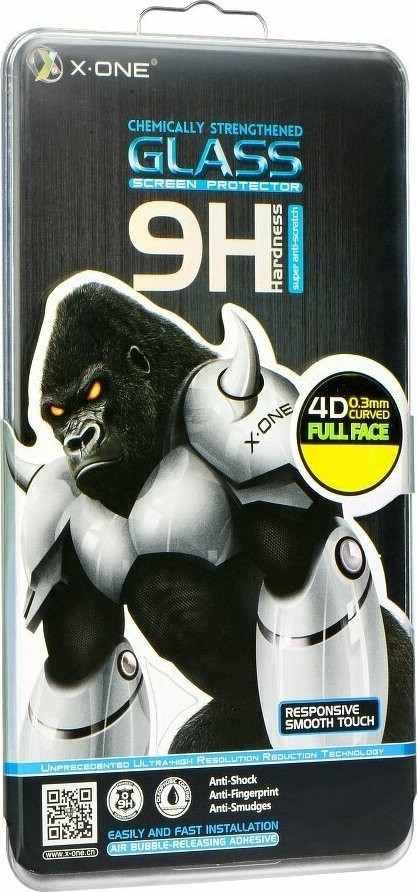 Samsung Galaxy S20 Προστατευτικό Τζαμάκι Μαύρο X-One Case Friendly 4D 0.33mm Curved Full Face Tempered Glass Black