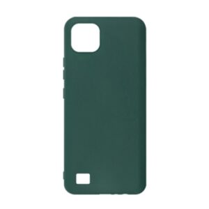 Realme C11 2021 / C20 Θήκη Σιλικόνης Σκούρο Πράσινη Matt TPU Silicone Case Forest Green
