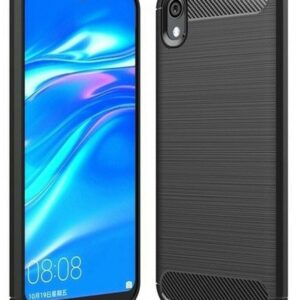 Forcell Huawei Y5 2019 Carbon Fiber Θήκη Σιλικόνης - Black