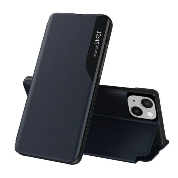 Tel1 iPhone 14 Eco Leather View Θήκη Βιβλίο - Blue