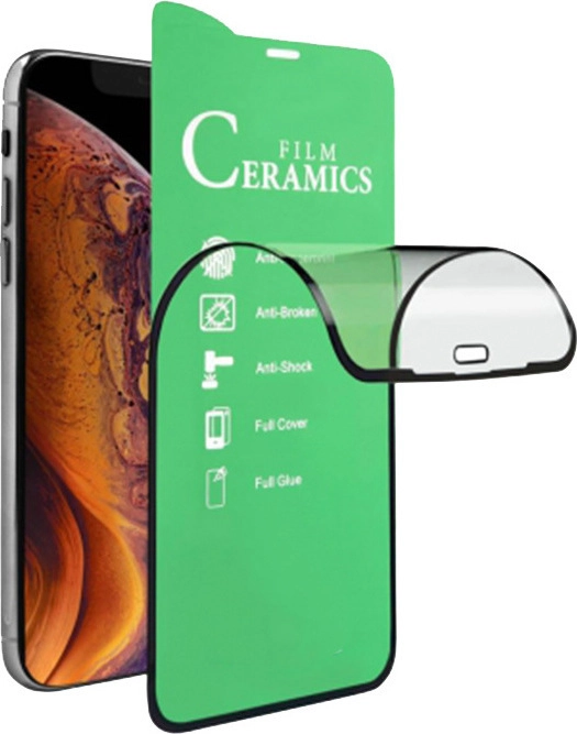 Samsung Galaxy A50 / A30 / A30s Μεμβράνη Προστασίας 5D Full Screen Full Glue Ceramic Film Black