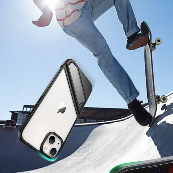 iPhone 13 Pro Θήκη Ugreen LP526 Fusion Kickstand Case Hard Cover with Gel Frame and Stand Black (90153)