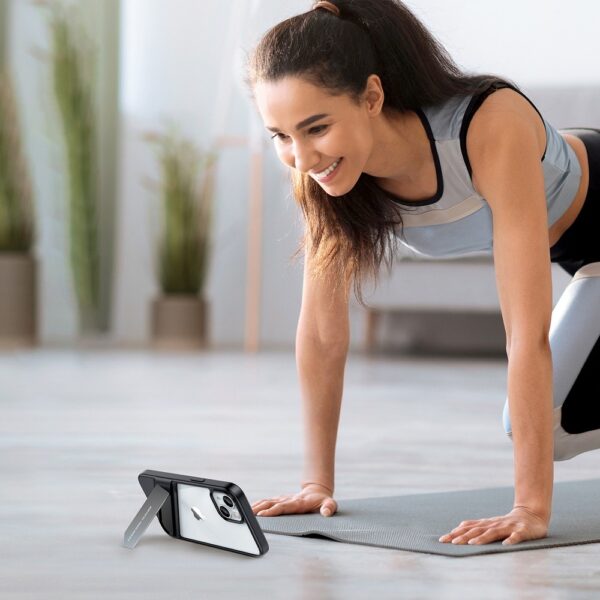 iPhone 13 Pro Θήκη Ugreen LP526 Fusion Kickstand Case Hard Cover with Gel Frame and Stand Black (90153)