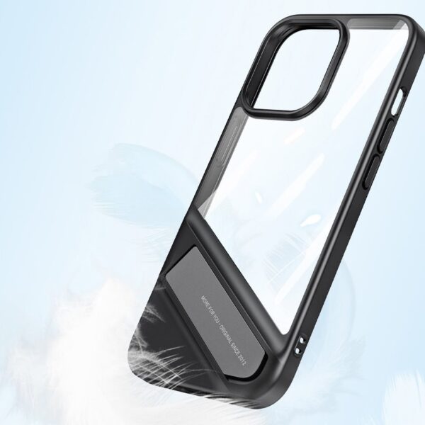 iPhone 13 Pro Θήκη Ugreen LP526 Fusion Kickstand Case Hard Cover with Gel Frame and Stand Black (90153)