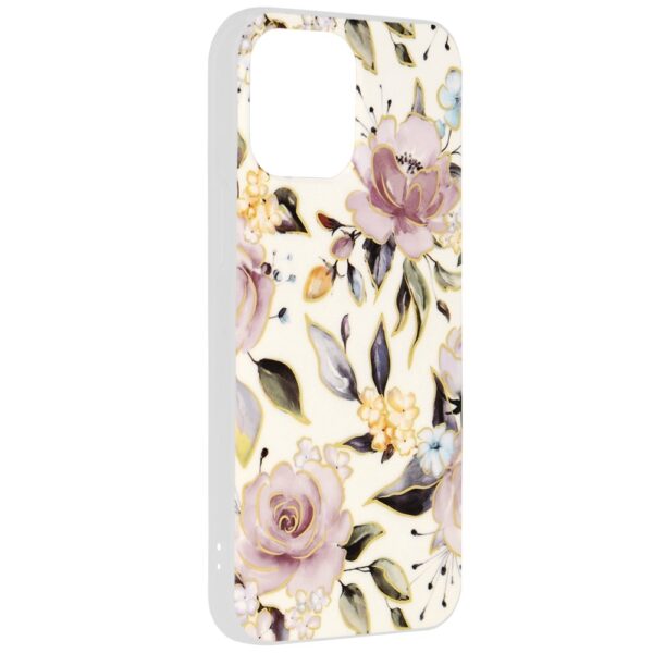 iPhone 13 Θήκη Σιλικόνης Techsuit Marble Series Back Cover Chloe White