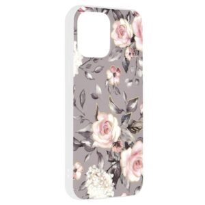 iPhone 13 ήκη Σιλικόνης Techsuit Marble Series Back Cover Bloom of Ruth Gray