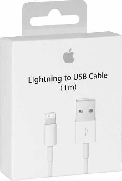 Apple Original USB-A to Lightning Cable Λευκό 1m (MXLY2ZM/A)