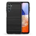 Forcell Samsung Galaxy A34 5G Brushed Carbon Fiber Θήκη Σιλικόνης - Black