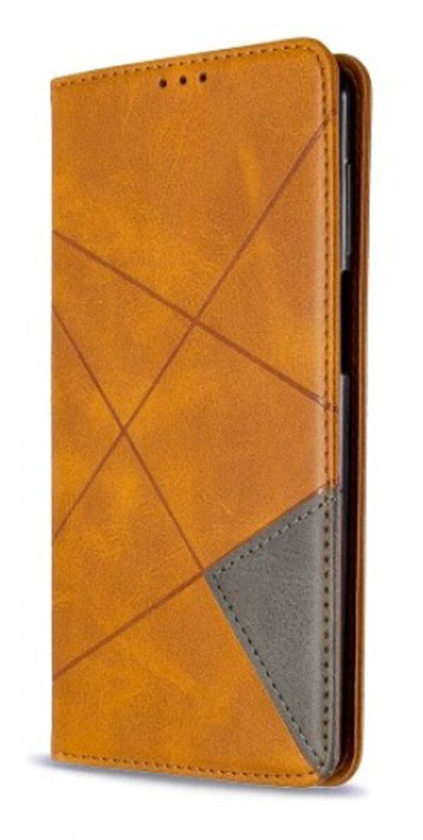 Tel1 Samsung Galaxy A33 5G Prismatic Invisible Magnetic Θήκη Βιβλίο - Light Brown