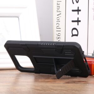 Xiaomi Redmi 10C Θήκη Μαύρη με Λουράκι Vanguard Lanyard Kickstand TPU + PC Phone Case Black