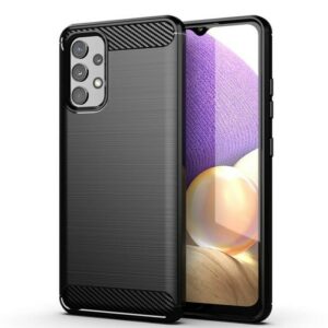 Samsung Galaxy A13 4G Θήκη Σιλικόνης Μαύρη Brushed Texture Carbon Fiber TPU Phone Case Black