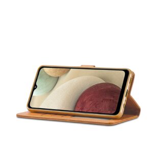 Samsung Galaxy A13 4G Θήκη Βιβλίο Ανοιχτό Καφέ LC.IMEEKE Calf Texture Phone Case Light Brown