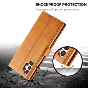 Samsung Galaxy A13 4G Θήκη Βιβλίο Ανοιχτό Καφέ LC.IMEEKE Calf Texture Phone Case Light Brown