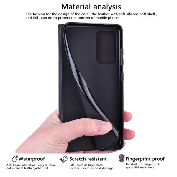 Samsung Galaxy A53 5G Θήκη Βιβλίο Μαύρο Frosted Business Magnetic Flip Phone Case Black