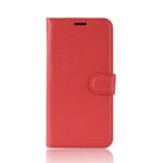 iPhone 11 Θήκη Βιβλίο Κόκκινο Litchi Texture Horizontal Flip Case Red