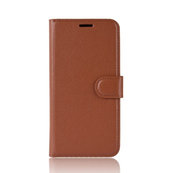 iPhone 11 Θήκη Βιβλίο Καφέ Litchi Texture Horizontal Flip Case Brown iPhone 11 Θήκη Βιβλίο Καφέ Litchi Texture Horizontal Flip Case Brown