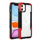 iPhone 11 Θήκη Διάφανη - Κόκκινη TPU + PC + Acrylic 3 in 1 Shockproof Protective Case Red