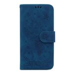 Samsung Galaxy A33 5G Θήκη Βιβλίο Μπλε Butterfly Rose Embossed Phone Case Blue
