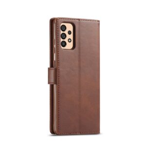 Samsung Galaxy A33 5G Θήκη Βιβλίο Καφέ LC.IMEEKE Calf Texture Phone Case Brown