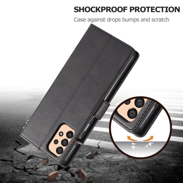 Samsung Galaxy A33 5G Θήκη Βιβλίο Μαύρο LC.IMEEKE Calf Texture Phone Case Black