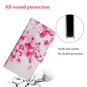 Samsung Galaxy A33 5G Θήκη Βιβλίο Painted Pattern Horizontal Flip Phone Case Red Flower