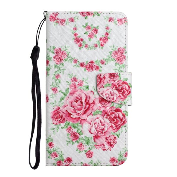 Samsung Galaxy A33 5G Θήκη Βιβλίο Painted Pattern Horizontal Flip Phone Case Rose Flower