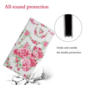 Samsung Galaxy A33 5G Θήκη Βιβλίο Painted Pattern Horizontal Flip Phone Case Rose Flower