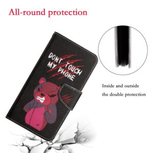 Samsung Galaxy A33 5G Θήκη Βιβλίο Painted Pattern Horizontal Flip Phone Case Red Bear