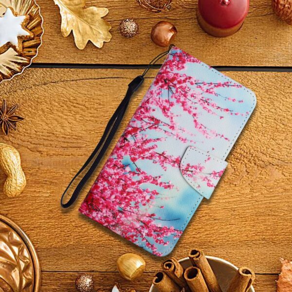 Samsung Galaxy A33 5G Θήκη Βιβλίο Painted Pattern Horizontal Flip Phone Case Cherry Blossoms