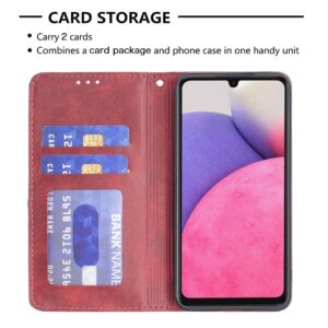 Samsung Galaxy A33 5G Θήκη Βιβλίο Κόκκινο Prismatic Invisible Magnetic Phone Case Red