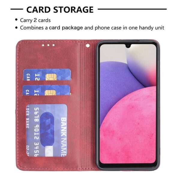 Samsung Galaxy A33 5G Θήκη Βιβλίο Κόκκινο Prismatic Invisible Magnetic Phone Case Red
