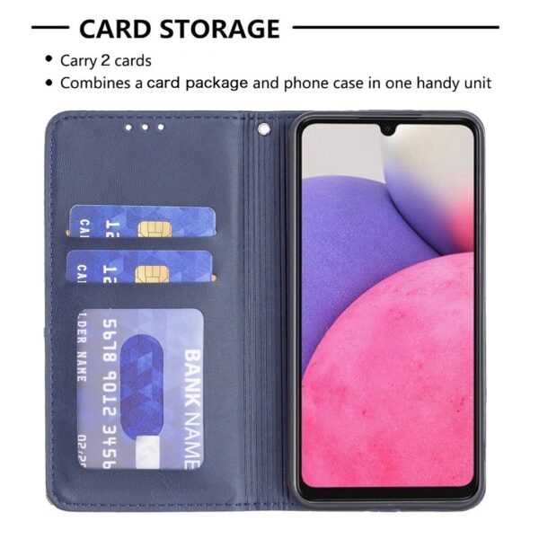 Samsung Galaxy A33 5G Θήκη Βιβλίο Μπλε Prismatic Invisible Magnetic Phone Case Blue