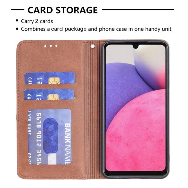Samsung Galaxy A33 5G Θήκη Βιβλίο Καφέ Prismatic Invisible Magnetic Phone Case Brown