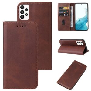 Samsung Galaxy A33 5G Θήκη Βιβλίο Καφέ Calf Texture Magnetic Flip Phone Case Brown