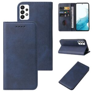 Samsung Galaxy A33 5G Θήκη Βιβλίο Μπλε Calf Texture Magnetic Flip Phone Case Blue