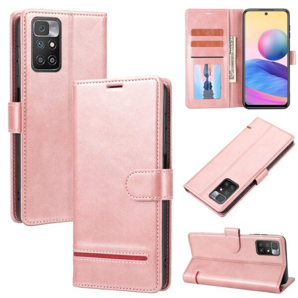 Xiaomi Redmi 10 / Redmi 10 2022 Θήκη Βιβλίο Ροζ Classic Wallet Flip Phone Case Pink