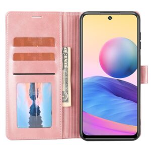 Xiaomi Redmi 10 / Redmi 10 2022 Θήκη Βιβλίο Ροζ Classic Wallet Flip Phone Case Pink