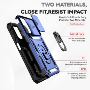 Samsung Galaxy A14 4G / A14 5G Θήκη Μπλε Με Σταντ Sliding Camshield Holder Phone Case Blue