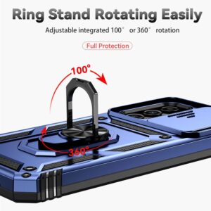 Samsung Galaxy A14 4G / A14 5G Θήκη Μπλε Με Σταντ Sliding Camshield Holder Phone Case Blue