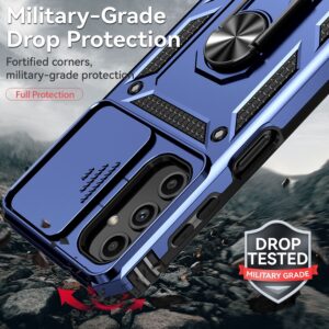 Samsung Galaxy A14 4G / A14 5G Θήκη Μπλε Με Σταντ Sliding Camshield Holder Phone Case Blue