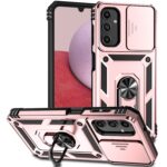 Samsung Galaxy A14 4G / A14 5G Θήκη Ροζ - Χρυσή Με Σταντ Sliding Camshield Holder Phone Case Rose - Gold