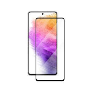 Samsung Galaxy A73 5G Προστατευτικό Τζαμάκι Μαύρο Full Glue 5D Full Screen Tempered Glass Black